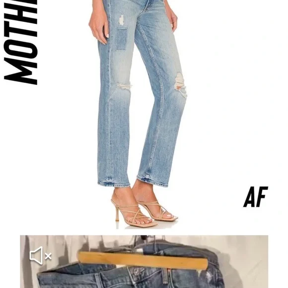 Mother Superior High Waisted Study Hover In We Are Castaways Jeans Size 26